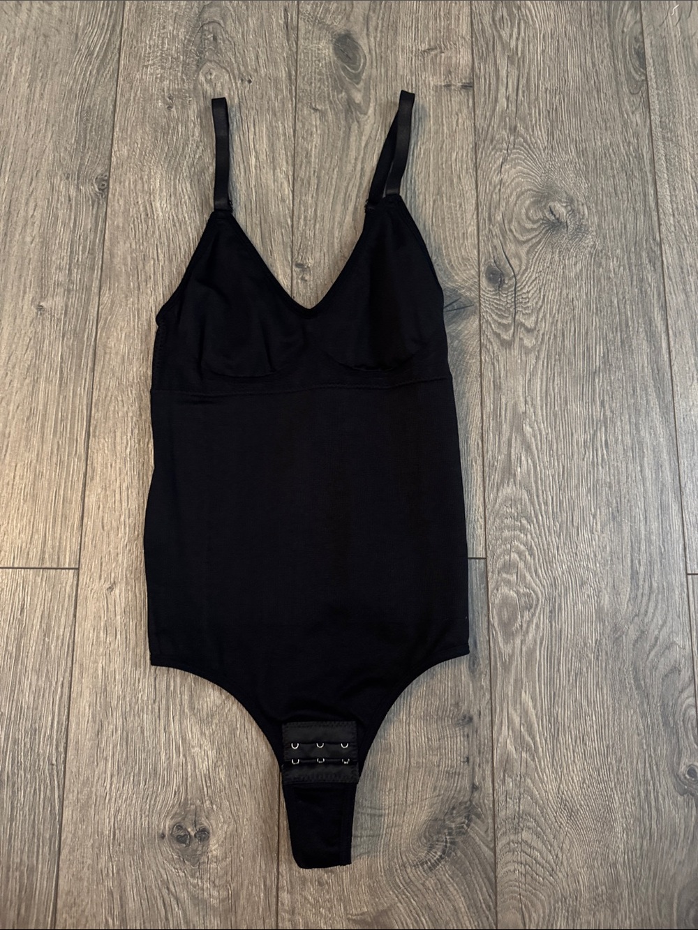 Black Sleeveless Bodysuit with Adjustable Straps Shape wear - BNWOT never worn